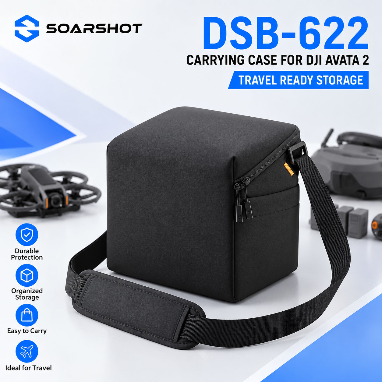 Drone Carrying Case - Étui de transport SOARSHOT pour lunettes