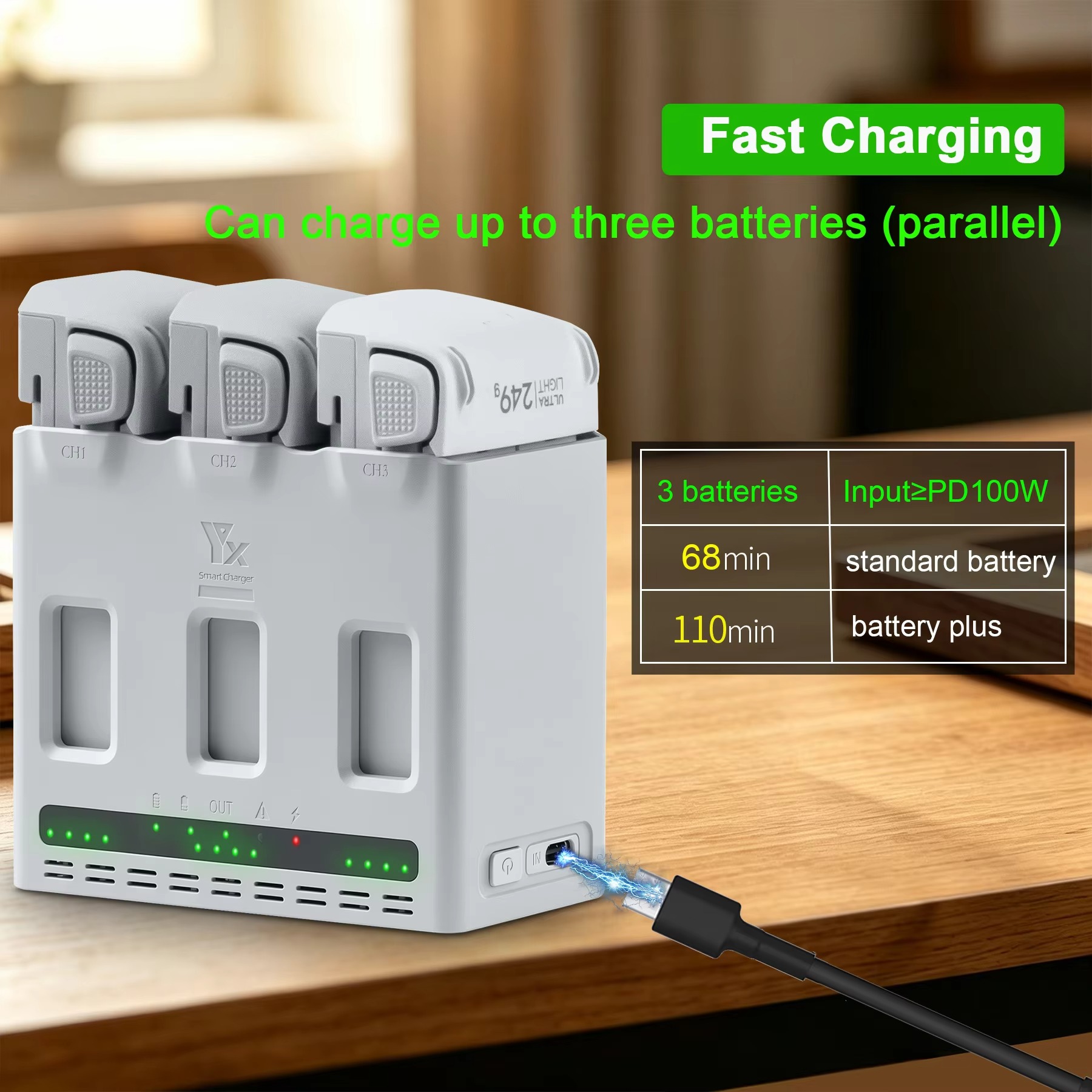 Hub de charge rapide 100W pour - Drone Charging Hub avis et prix